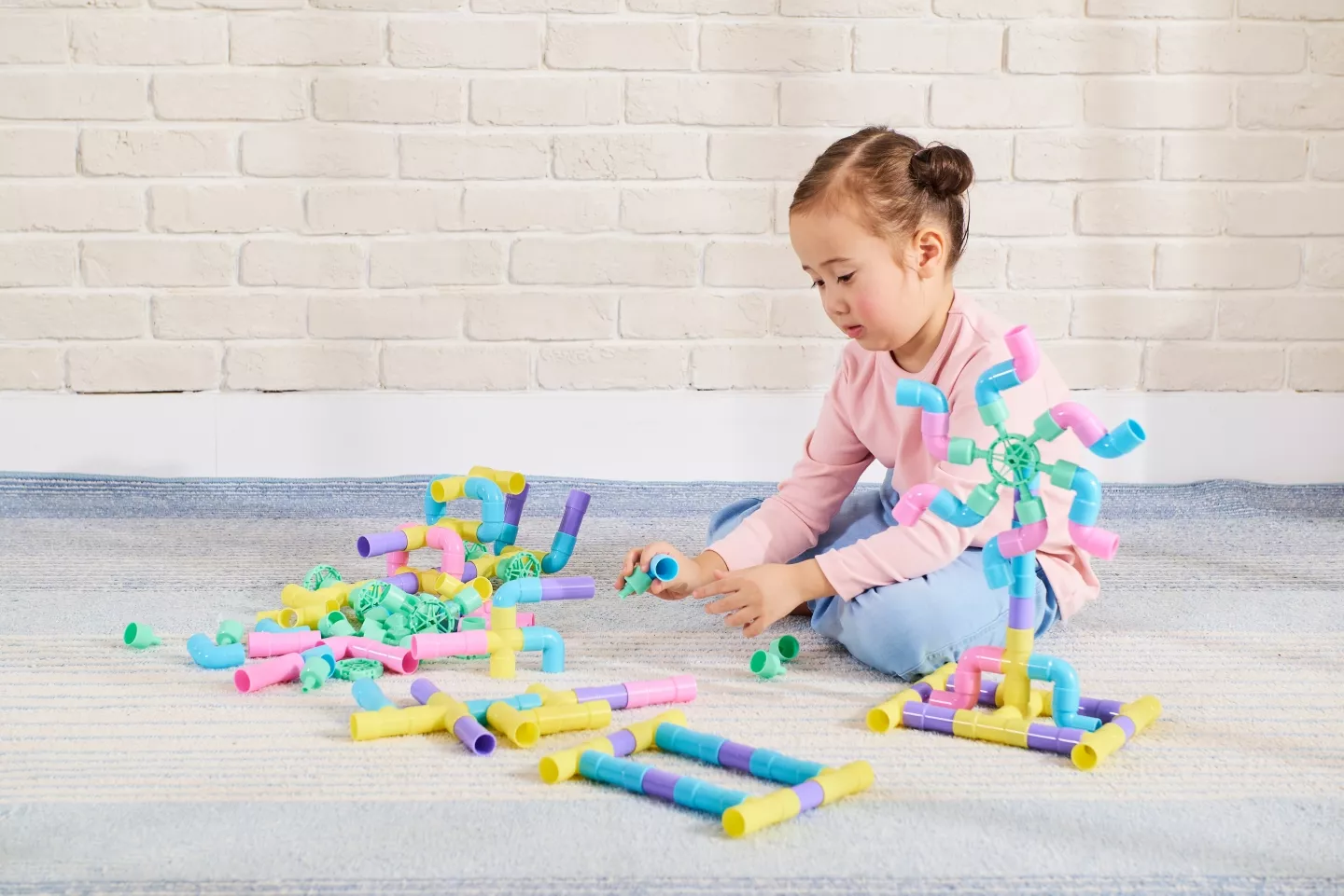 Educational Building Blocks Tubular Pipe Building Toys for Kids U.S.L. Educational Toys Manufacturer Taiwan OEM ODM