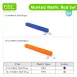 Marked Metric Rod Set Math Toys for Base Ten Learning