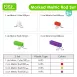 Marked Metric Rod Set Math Toys for Base Ten Learning