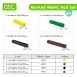 Marked Metric Rod Set Math Toys for Base Ten Learning