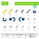 Interactive Marble Roller Coaster Kits Educational Ball Tracks Playsets for Kids (standard set)