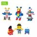 Animal Train Theme Multi-Shaped Educational Building Blocks for Kids