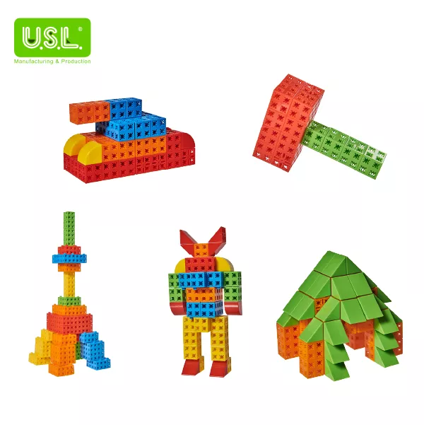 Educational Construction Building Cube Blocks for Kids