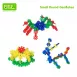 Round Snowflake Interlocking Building Blocks Educational Toys
