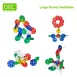 Round Snowflake Interlocking Building Blocks Educational Toys