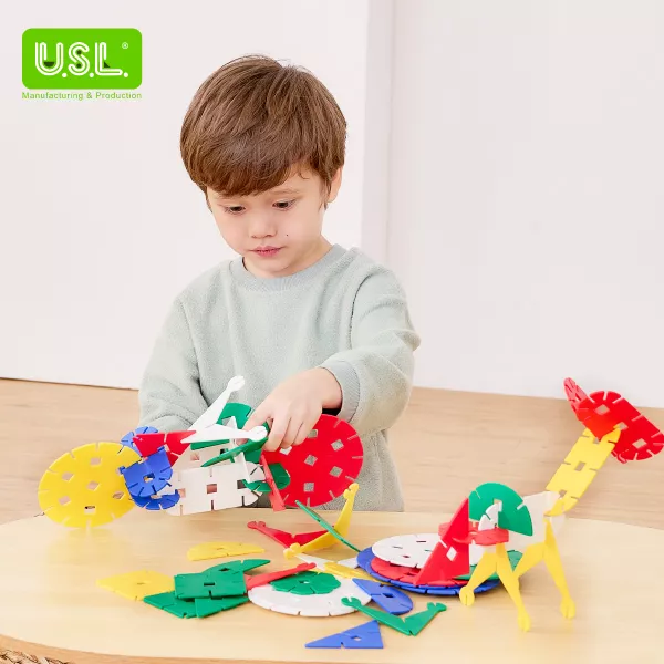Muilti-Shaped Snowflake Interlocking Building Blocks Educational Toys