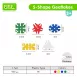 Muilti-Shaped Snowflake Interlocking Building Blocks Educational Toys