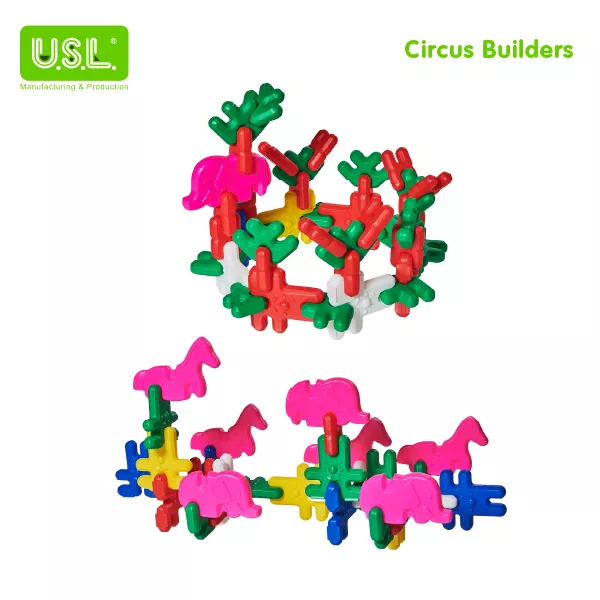 Animal Shaped Interlocking Building Blocks Educational Toys for Creative Play