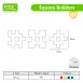 Educational Interlocking Building Blocks for Kids (square)