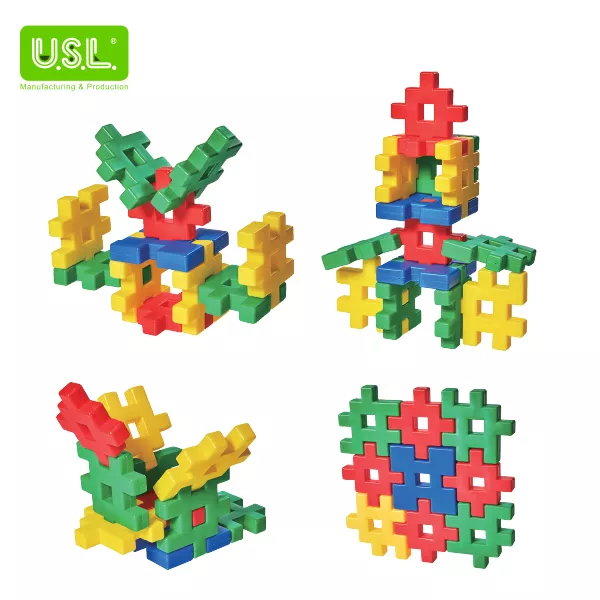 Educational Interlocking Building Blocks for Kids (square)