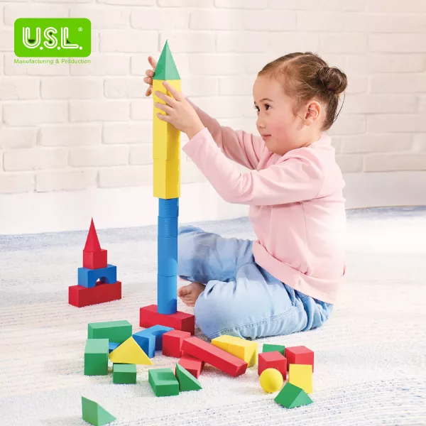 Small Early Learning EVA Soft Stacking Foam Building Blocks forToddlers Educational Toys