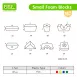 Small Early Learning EVA Foam Stacking Blocks for Toddlers Soft Building Educational Toys