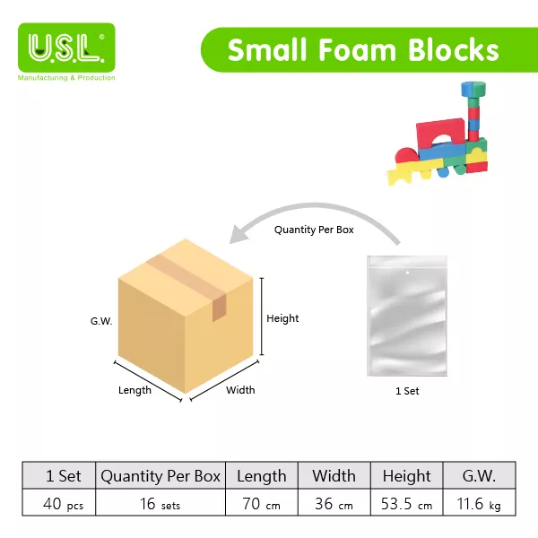 Small Early Learning EVA Foam Stacking Blocks for Toddlers Soft Building Educational Toys