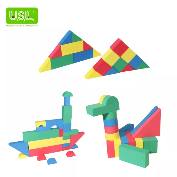 Large Early Learning EVA Foam Stacking Blocks for Toddlers Soft Building Educational Toys U.S.L. Educational Toys Manufacturer Taiwan OEM ODM