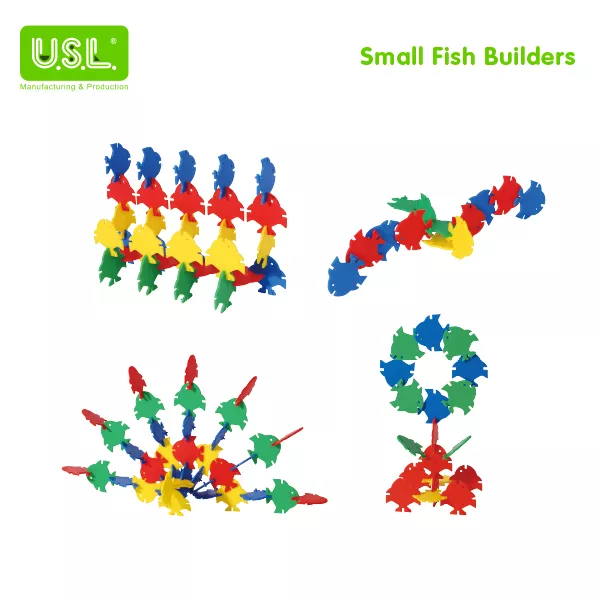 Fish Shaped Interlocking Connecting Discs Educational Toys