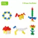 Muilti-Shaped Snowflake Interlocking Building Blocks Educational Toys