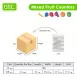 Mixed Fruit Counters Educational Sorting and Counting Toys