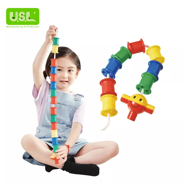 Educational Play Spools Lacing Toys for Kids