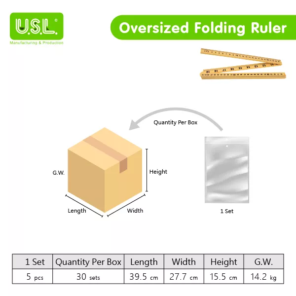 100cm Kids Folding Ruler Measuring Toy Folding Meter Stick for Teaching Measurement