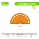 Translucent Multi-purpose Accurate Protractor for Measurement Essential Tool for light tables_ for Precision 