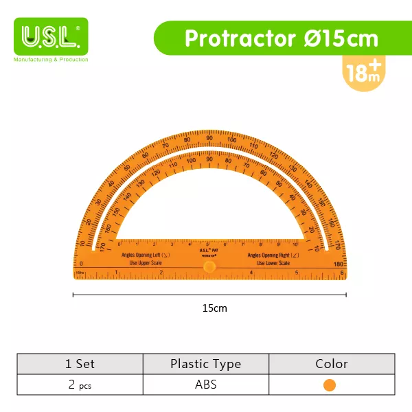 Translucent Multi-purpose Accurate Protractor for Measurement Essential Tool for light tables_ for Precision 