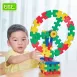 Interlocking Building Blocks Educational Toys for Kids (with wheels)