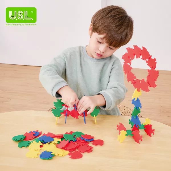 Fish Shaped Interlocking Connecting Discs Educational Toys