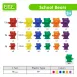Colorful Bear-Shaped Measuring Weights in Grams Fun Math Toys for Kids