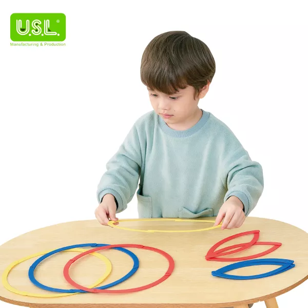 Educational Sorting Circles for Grouping Similar Items in Venn Diagrams or Survey Data Compilation