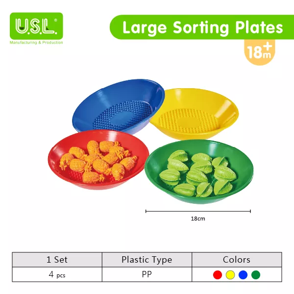 Colorful Sorting Plates Educational Toys for Enhancing Kids' Cognitive Developemnt and Hand-Eye Coordination