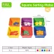 Colorful Sorting Plates Educational Toys for Enhancing Kids' Cognitive Developemnt and Hand-Eye Coordination