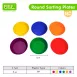 Colorful Sorting Plates Educational Toys for Enhancing Kids' Cognitive Developemnt and Hand-Eye Coordination