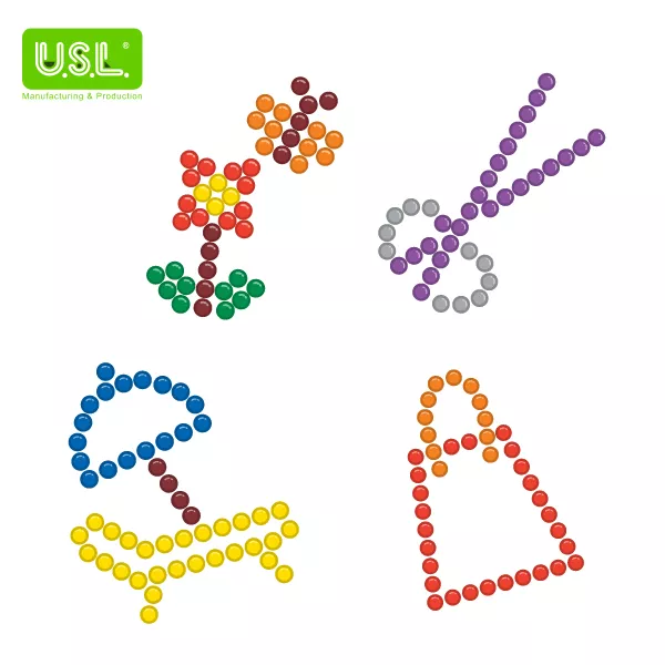 Colorful Stacking Buttons Math Toys for Counting and Sorting