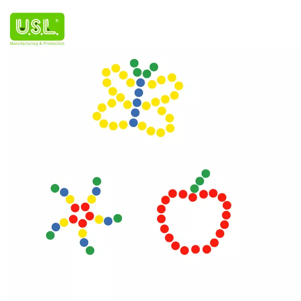 Colorful Round Chips Coins Counters - Counting and Sorting Math Toys