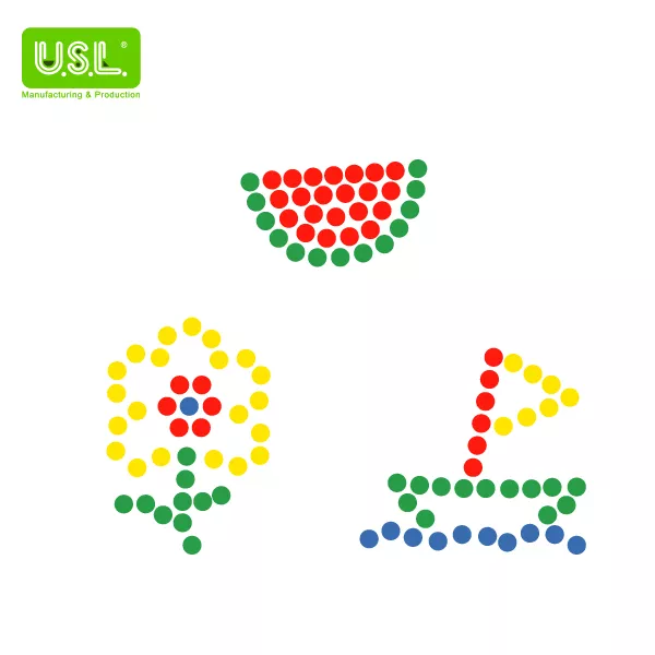 Colorful Round Chips Coins Counters - Counting and Sorting Math Toys
