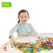 Colorful Square Tiles - Counting Sorting and Stacking Math Toys