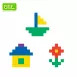 Colorful Square Tiles - Counting Sorting and Stacking Math Toys