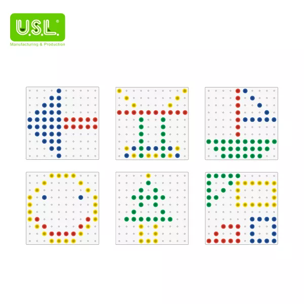 LARGE Colorful Peg Boards for Creative Design Fun Math Toys for Counting Sorting Stacking