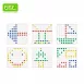 LARGE Colorful Peg Boards for Creative Design Fun Math Toys for Counting Sorting Stacking