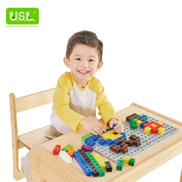 Interlocking Boards for Math Coordinate System Creativity Play Wall