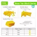 Base Ten Math Toy Set with Thousand Blocks Hundred Flats Ten Rods Unit Cubes