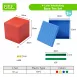 Base Ten Math Toy Set with Thousand Blocks Hundred Flats Ten Rods Unit Cubes