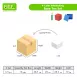 Base Ten Math Toy Set with Thousand Blocks Hundred Flats Ten Rods Unit Cubes