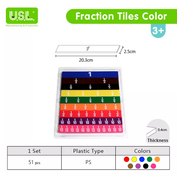 Fraction Tiles Math Toys Enhancing Math Skills through Interactive Play