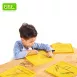 Plastic Pegboards with Rubber Bands for Geometry Learning Math Toys for Kids (FRACTION/SQUARE)