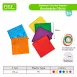 Plastic Pegboards with Rubber Bands for Geometry Learning Math Toys for Kids (COLOR/RAINBOW))