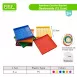 Plastic Pegboards with Rubber Bands for Geometry Learning Math Toys for Kids (COLOR/RAINBOW))