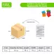 Plastic Pegboards with Rubber Bands for Geometry Learning Math Toys for Kids (COLOR/RAINBOW))