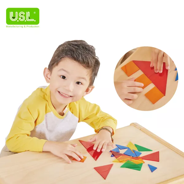 TRANSPARENT Tangrams Interactive Math Toys Math Puzzles