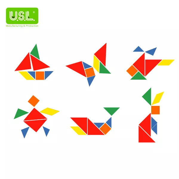 TRANSPARENT Tangrams Interactive Math Toys Math Puzzles